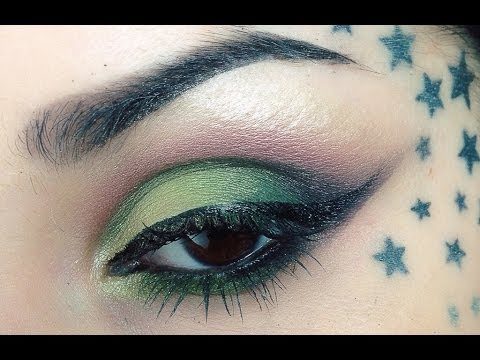 The Two Winged Electric Green Eyeshadow Looks Tutorial by Kat Von D