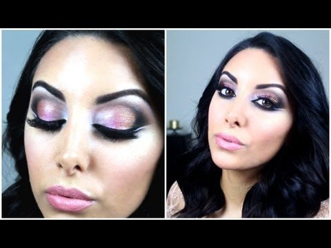 Eid Makeup Tutorial ♡ Double Winged Eyeliner – Pink & Gold