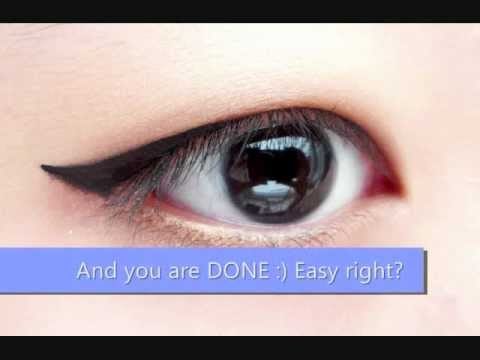 Easy Winged Eyeliner Makeup Tutorial / 쉽게 할수있는 아이라이너 메이크업