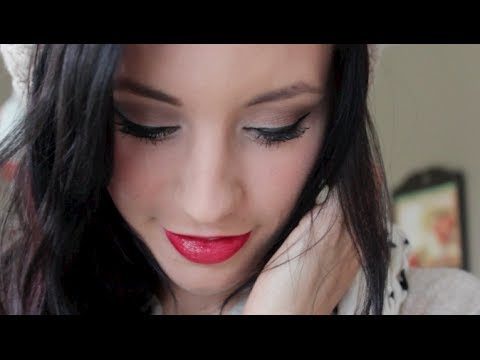 Winter Red Lips Makeup Tutorial ; K. Klaus Series