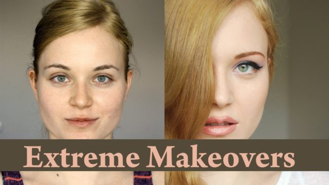 EXTREME MAKEOVER – Before and after make up transformation