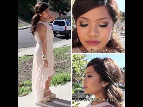 Wedding Guest Makeup, Hair, Nails & Outfit