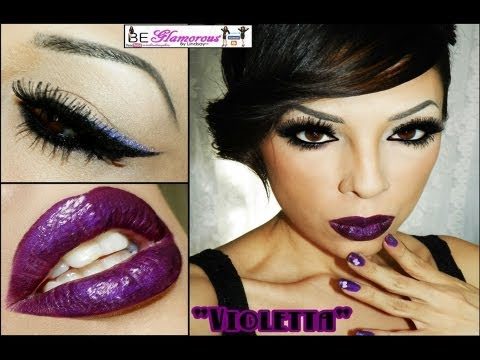 Violetta -Purple Lips Makeup Look Tutorial