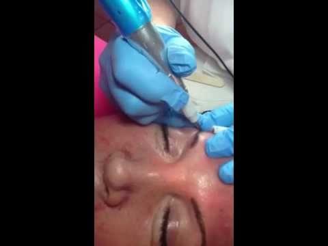 Permanent Makeup – Hairstroke Eyebrow Application – Permanent Makeup Technique Live Model