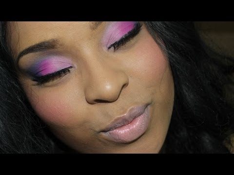 Fun & Bright Pink and Purple Eyeshadow: Inexpensive Makeup Tutorial