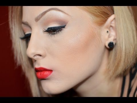 NEUTRAL EYES & RED LIPS MAKEUP TUTORIAL