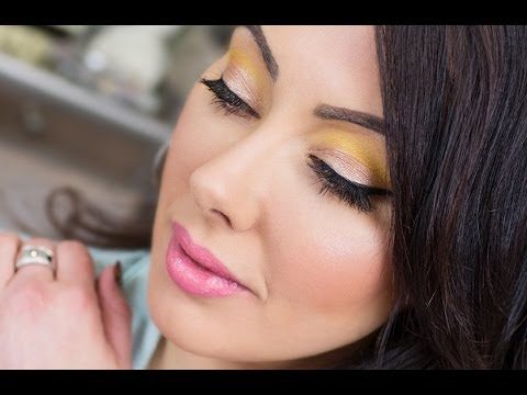 Wearable Yellow Eyeshadow Look { Makeup Geek }