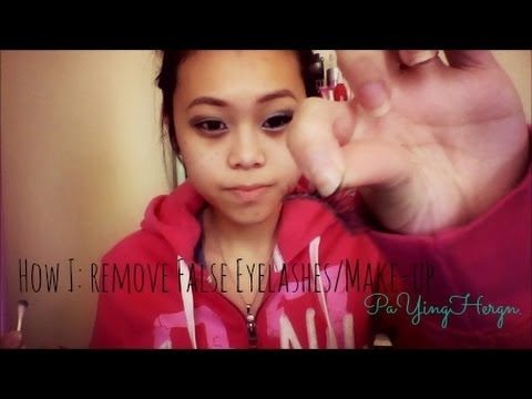 How I: Remove My Eyelashes & Make-up