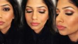 Gold Glitter Party Makeup for Indian/Brown/Olive Skin! Indian Wedding makeup!