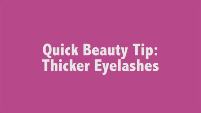 Quick Tip: Eyelashes