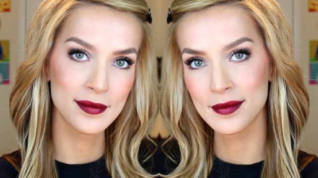 Fall Makeup Bold Lips + Lashes Tutorial