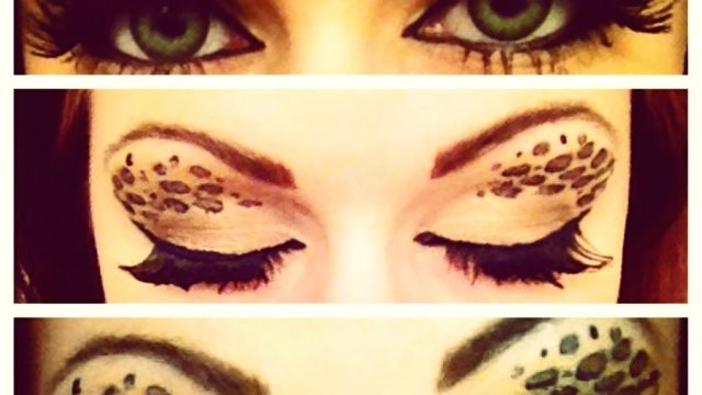 Leopard Print EyeShadow Makeup Tutorial ♡