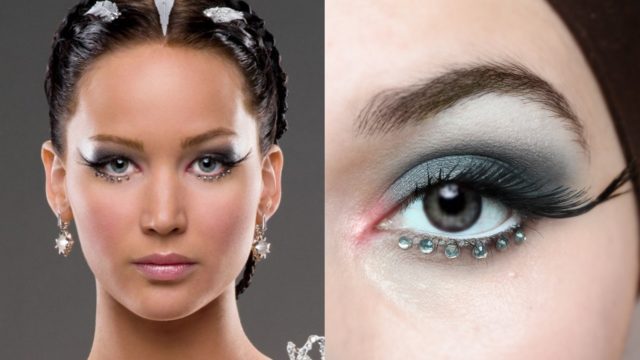 KATNISS EVERDEEN HUNGER GAMES CATCHING FIRE WHITE (WEDDING) DRESS MAKEUP