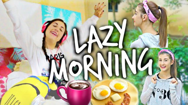 Lazy Fall School Morning: Easy Hairstyles, Cozy Outfit, + Fast Makeup!