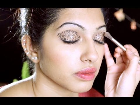 How To Do Leopard Eyeshadow Makeup in Hindi