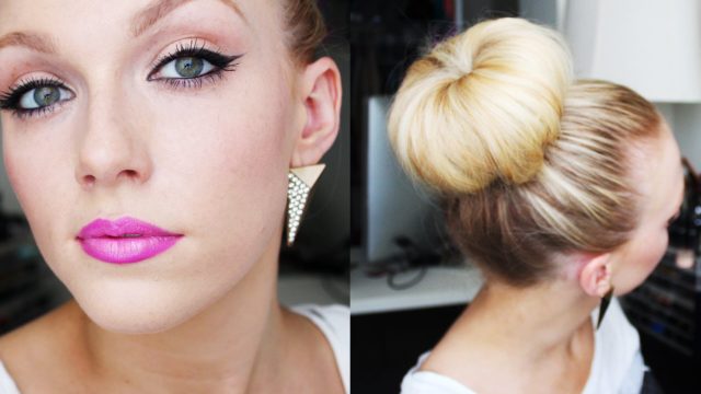 BIG Bun + Ombre Lip Tutorial