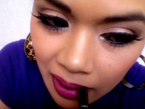 Rihanna makeup tutorial; celebrity makeup tutorial