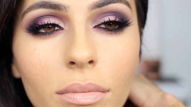 Purple + Pink Smoky Eye Makeup