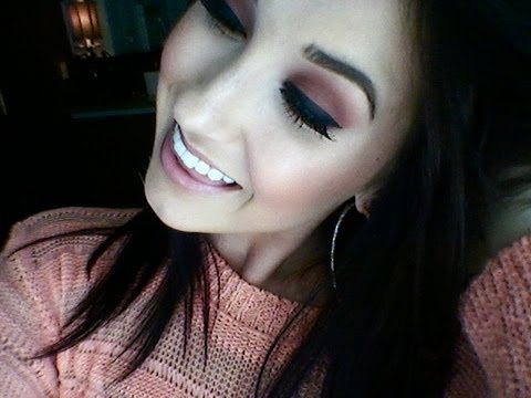 Red brown smokey eye