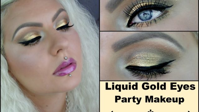 Gold Eyeshadow Party Makeup Tutorial (Cruelty-Free Cosmetics)