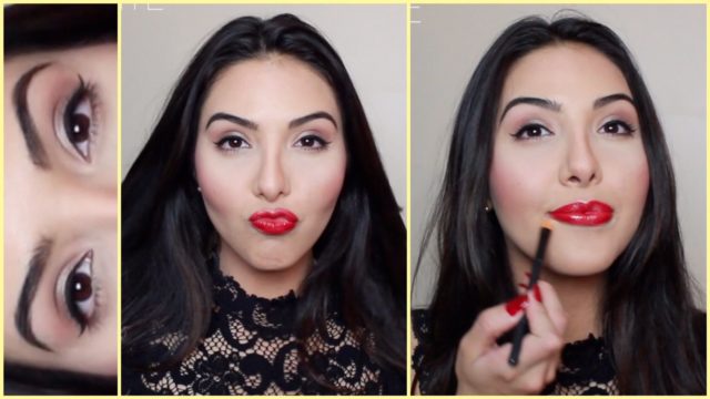 Easy Too Faced Natural Eyes Tutorial | Perfect Red Lips